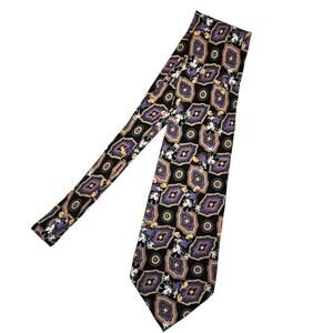 Vintage Accessories, 90s Disney Paisley Mickey Mouse 100% Silk Neck Tie